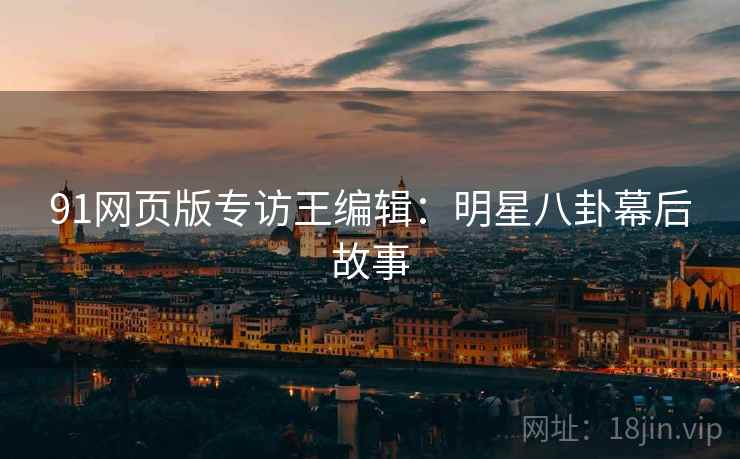 91网页版专访王编辑：明星八卦幕后故事